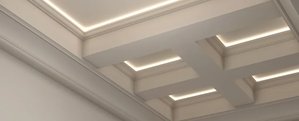 Décoration Murale avec Éclairage Indirect LED - Profilé Stuc 2m LS7C - 8