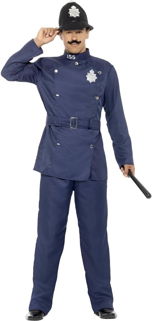 Smiffys - "London Bobby" Kostüm SM2966 (L) (Blau)