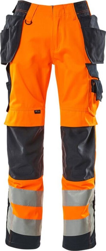 MASCOT Wigan Handwerkerhose Größe 82C62, hi-vis orange/schwarzblau | Packung (1 Stück)