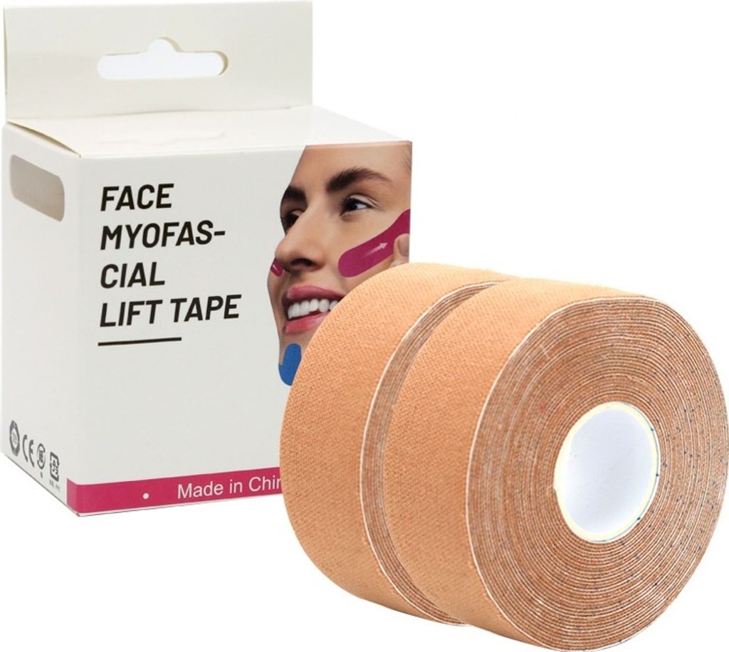 INF Hautfarbenes Facelifting-Tape – 2,5 cm x 5 m (Comfort Produktbild 