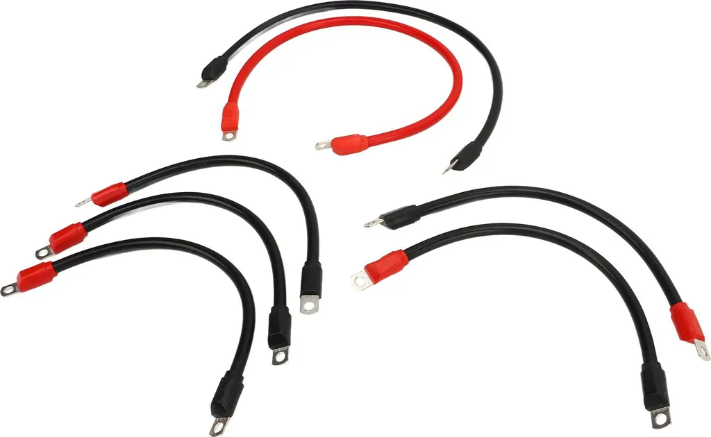 Kit 7 Cavi Batteria per E-Z-GO TXT - Upgrade 4 AWG Rame Puro