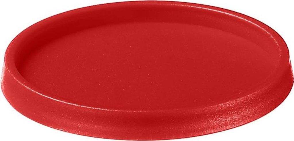 Untersetzer und Deckel "2 in 1" standard-rot