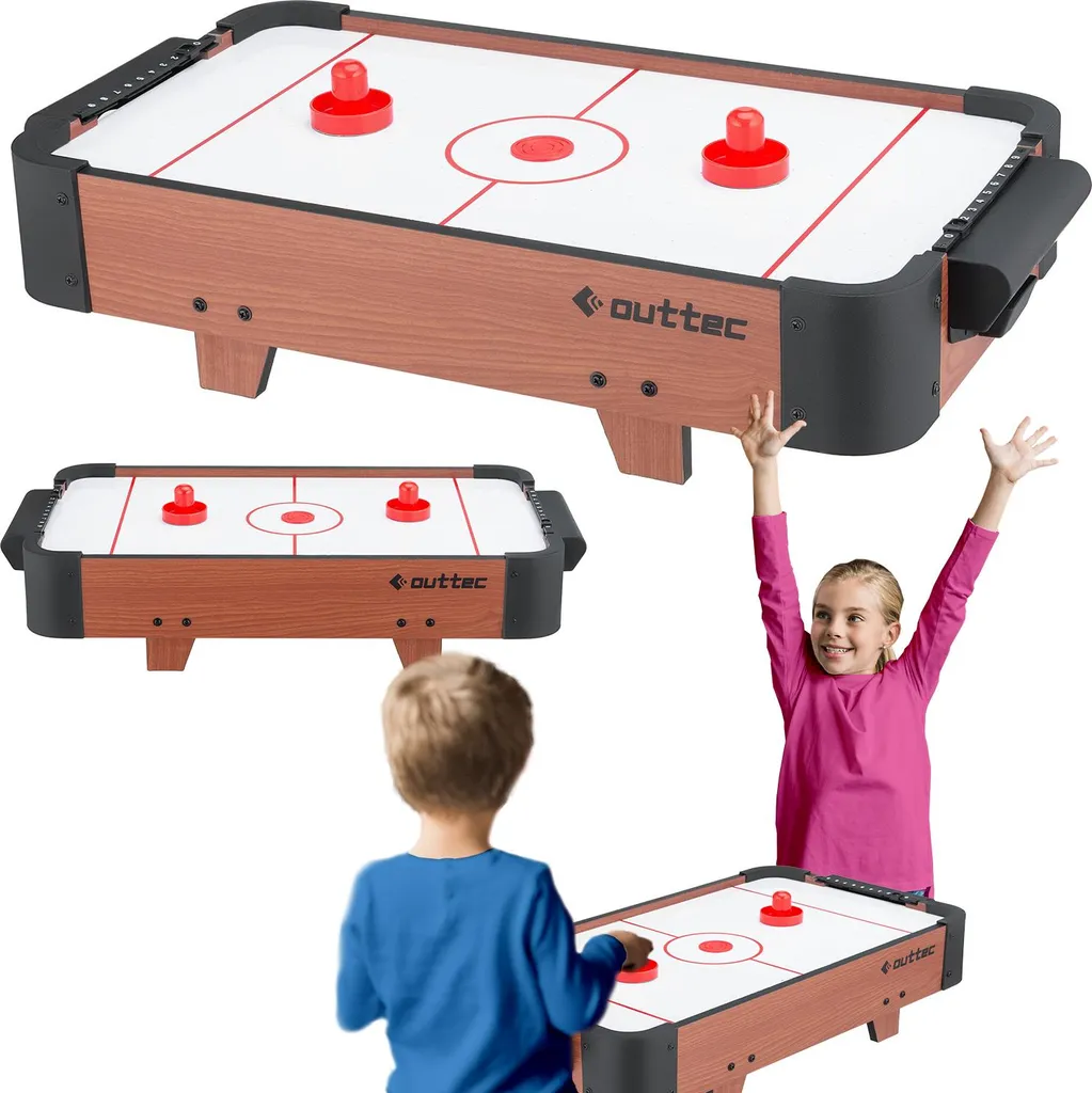 Jeu de table Air Hockey pour adultes et enfants - Modèle Pro Outtec