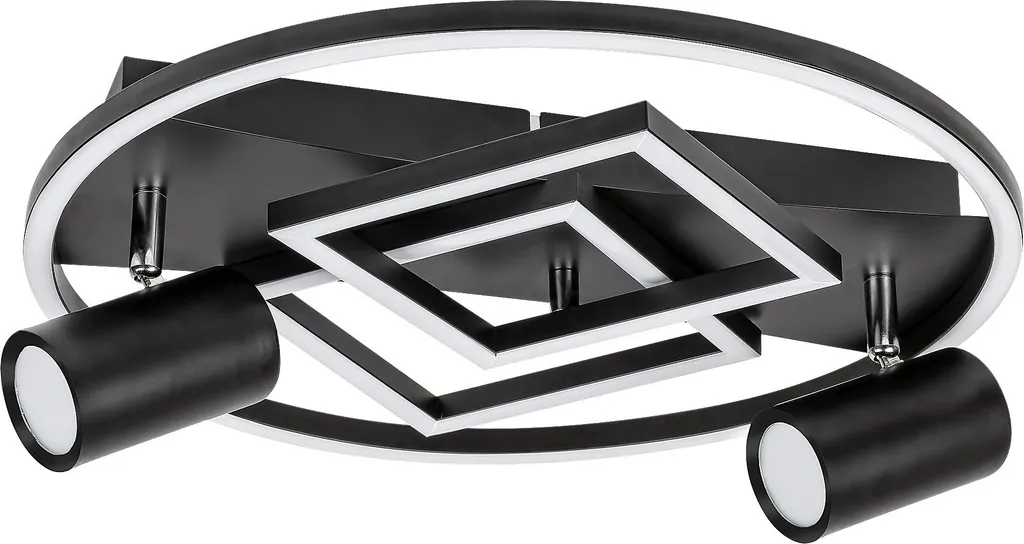 Plafonnier à LED 40W Aztec Rabalux 6905 noir mat design moderne