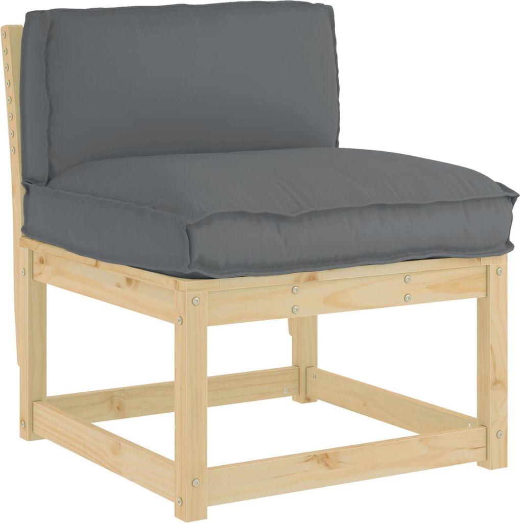 vidaXL Kissen Anthrazit 80 x 40 x 12 cm Oxford-Stoff