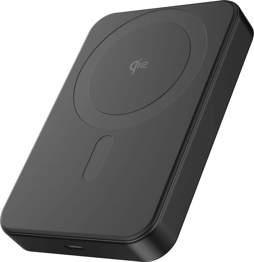 Decoded, Ultraschlanke Magnet Powerbank 10000mAh MagSafe Qi2 Alu, Schwarz