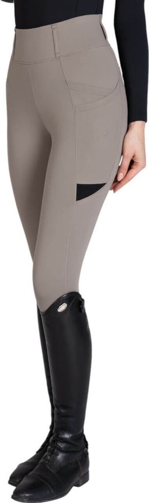 Maximilian Equestrian Reitleggings Damen Full-Grip Tech Damenreitleggings Taupe L