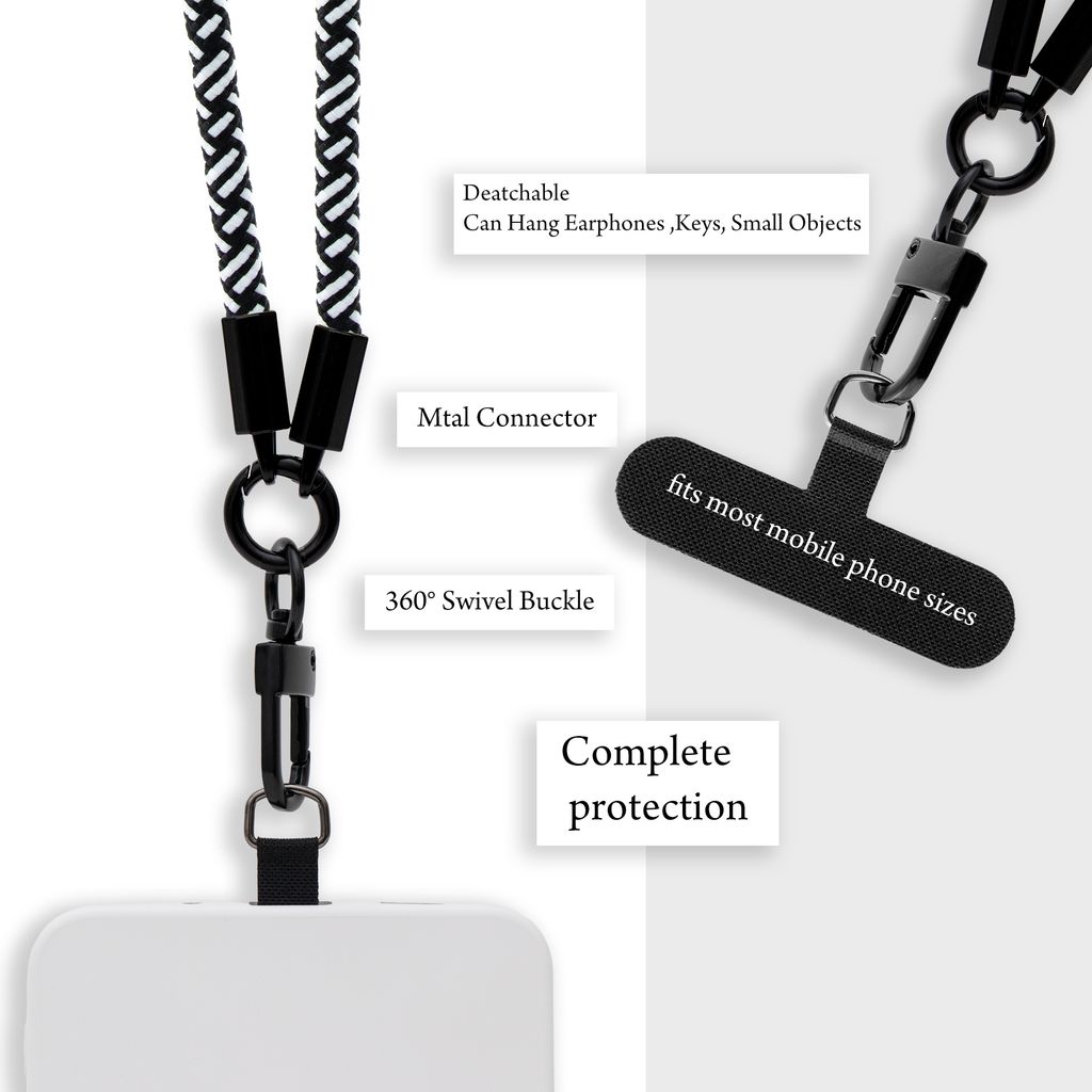 Cadorabo Handykette Mit Verstellbarem Band – Universal Für Die Meisten Handys, In Gelb
