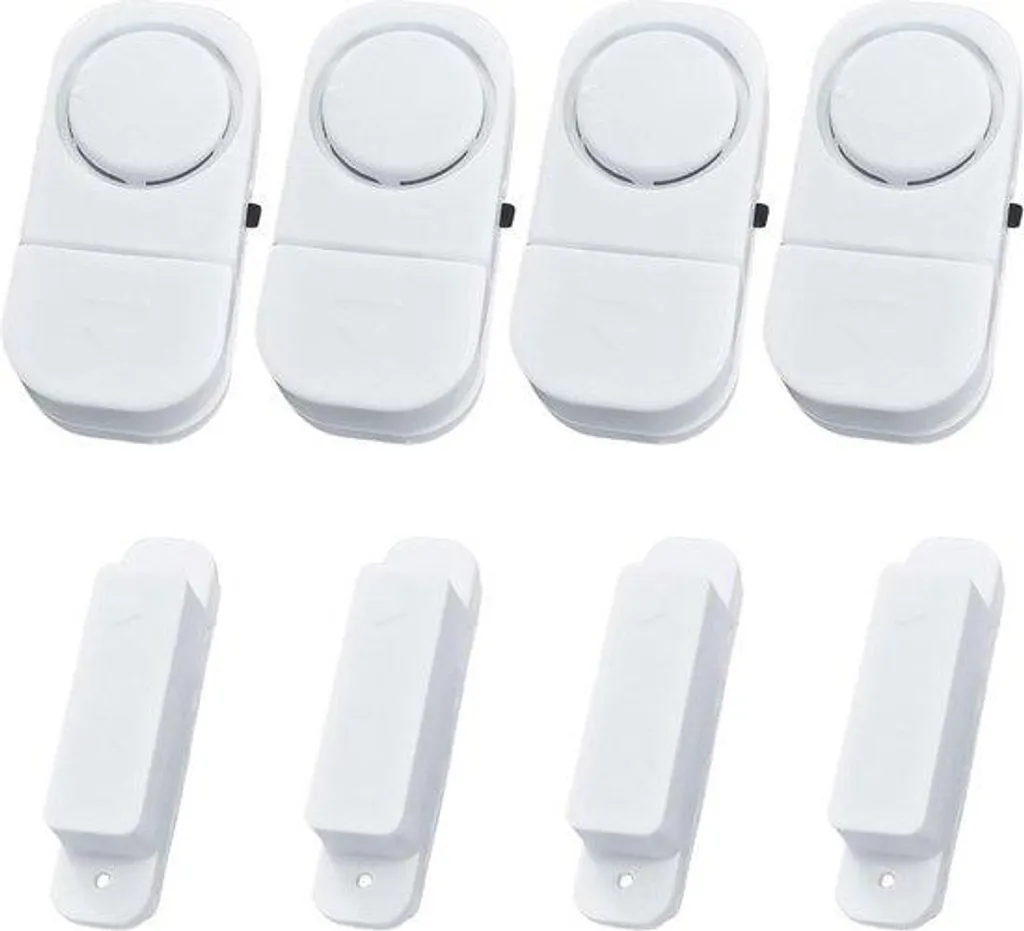 Protection maison sans fil lot de 4 alarmes magnétiques pour fenêtre