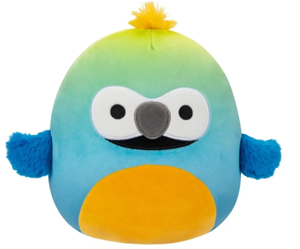 Peluche Squishmallows Baptiser l'ara Perroquet 19 cm Série 17 originale