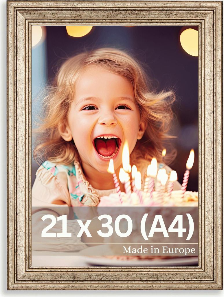 Bilderrahmen "Goya" - Farbe: Silber - Größe: 21 x 30 cm