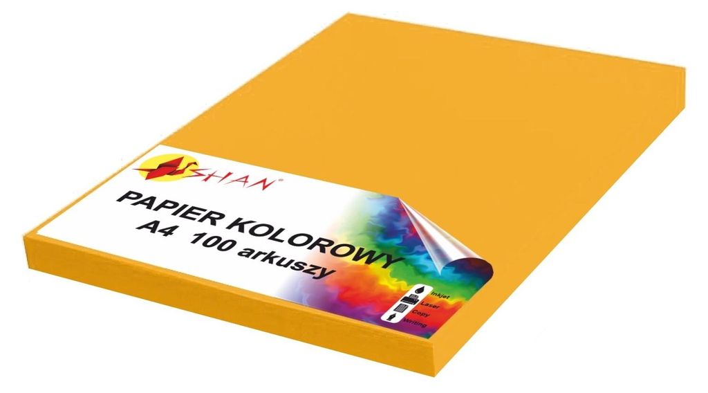 Farbpapier A4 120g sonnengelb 100 Blatt Produktbild 