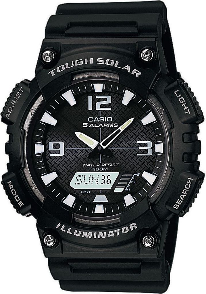 Casio Uhr AQ-S810W-1AVEF Solaruhr Ana-Digi Collection schwarz