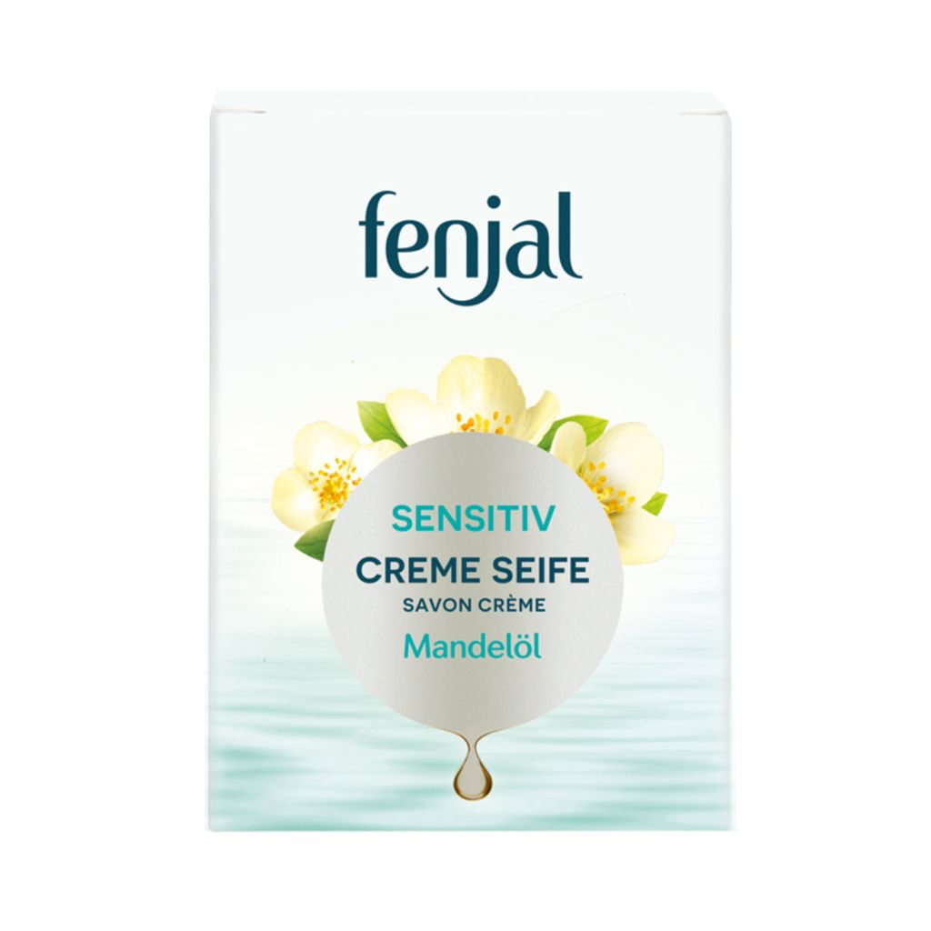 Fenjal Creme Seife Sensitiv mit Mandelöl rückfettend Formel 100g