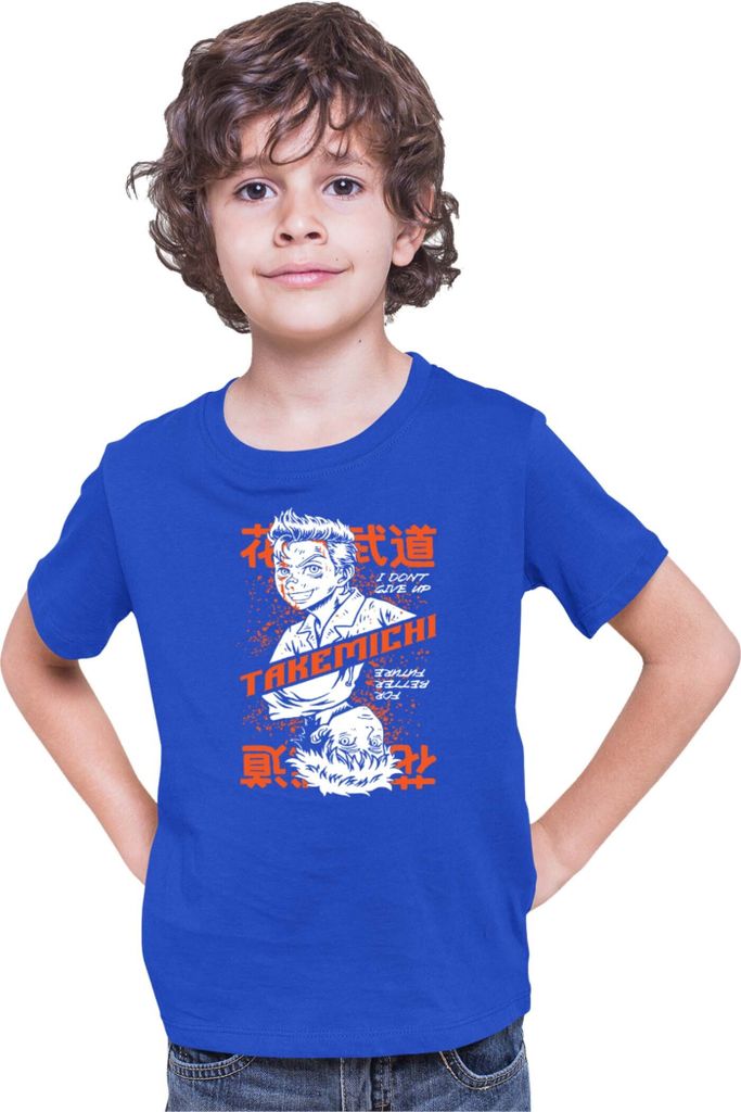Kinder T-Shirt Japan Anime Manga Tokyo Anime Revengers Takemechi, 3-4 Jahr - 104 / Blau
