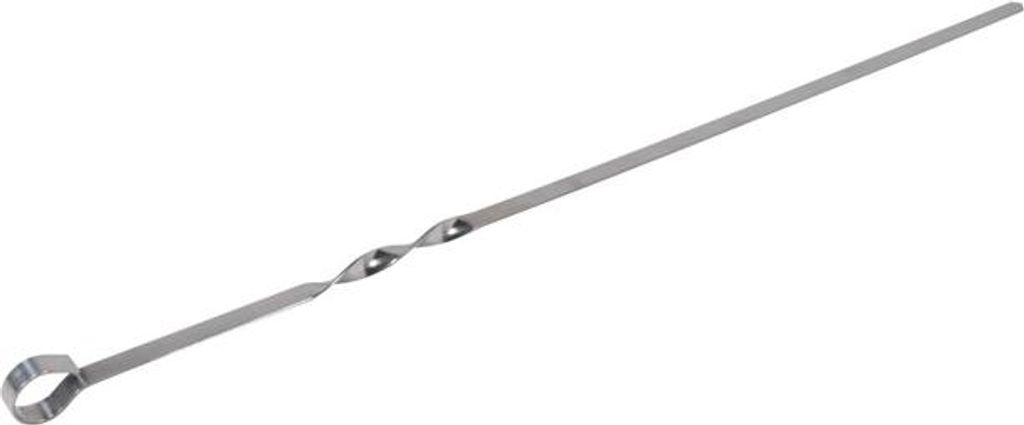 Grillspieß BSK13 aus Edelstahl für Fleisch und Gemüse, 500 mm lang, 8 mm breit, 1,2 mm stark