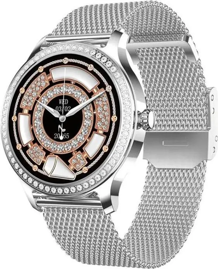 Smartwatch Silvella femme étanche IP68 - Écran HD 1.28 et appels sans fil