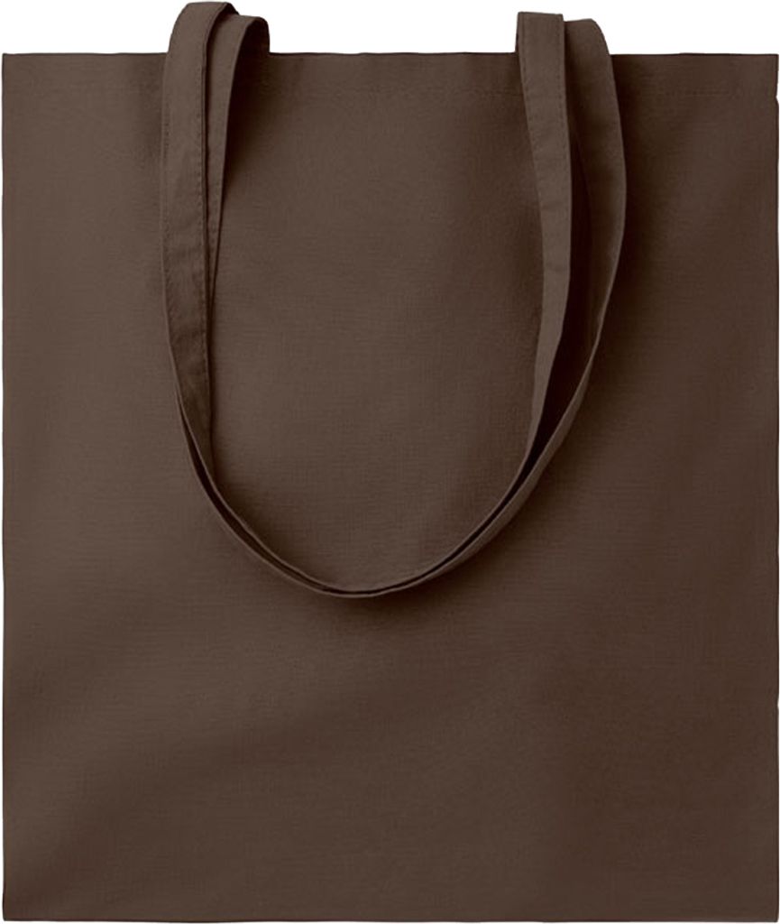 MidOcean - Einkaufstasche "Baumwolleel Colour ++", Baumwolle MO983 (Einheitsgröße) (Schokolade)