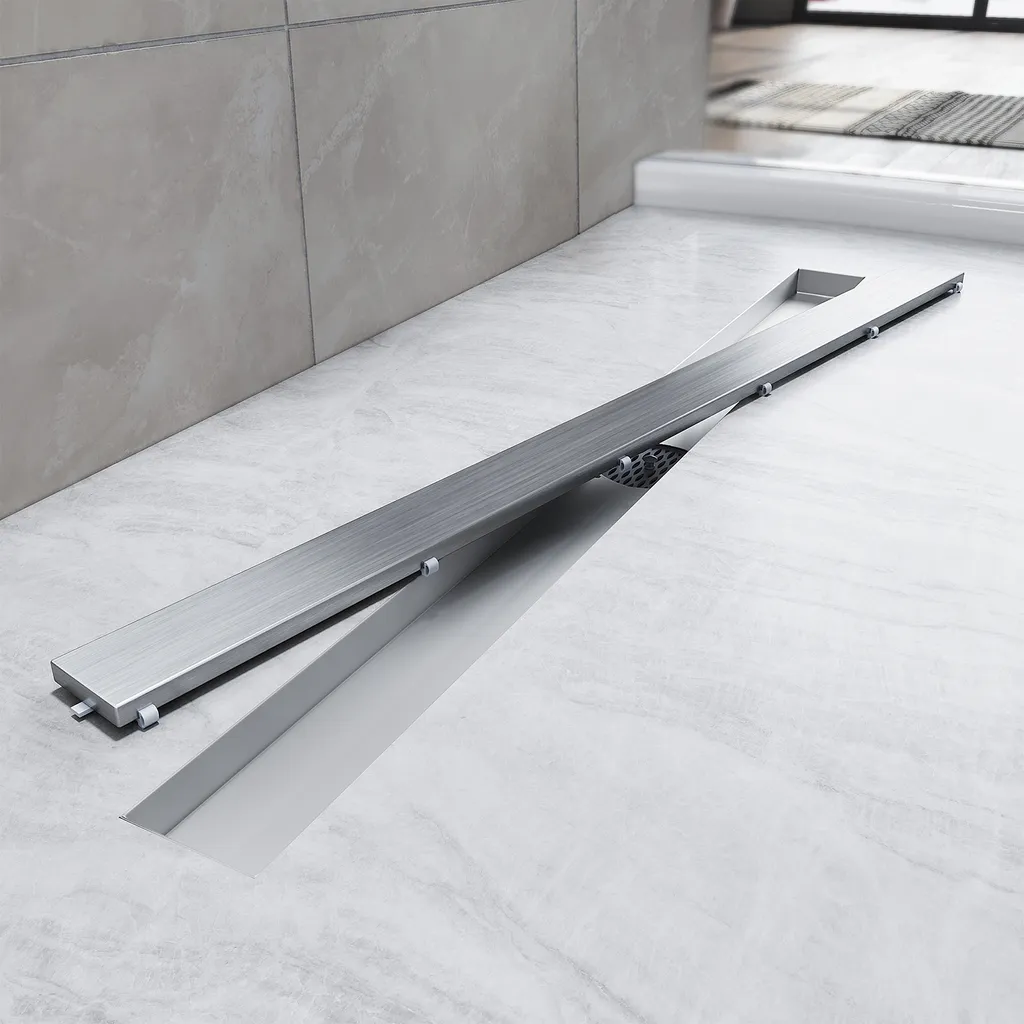 Canaletta Doccia 70 cm SONNI Inox 304 | Design 2 in 1 Invisibile - 1