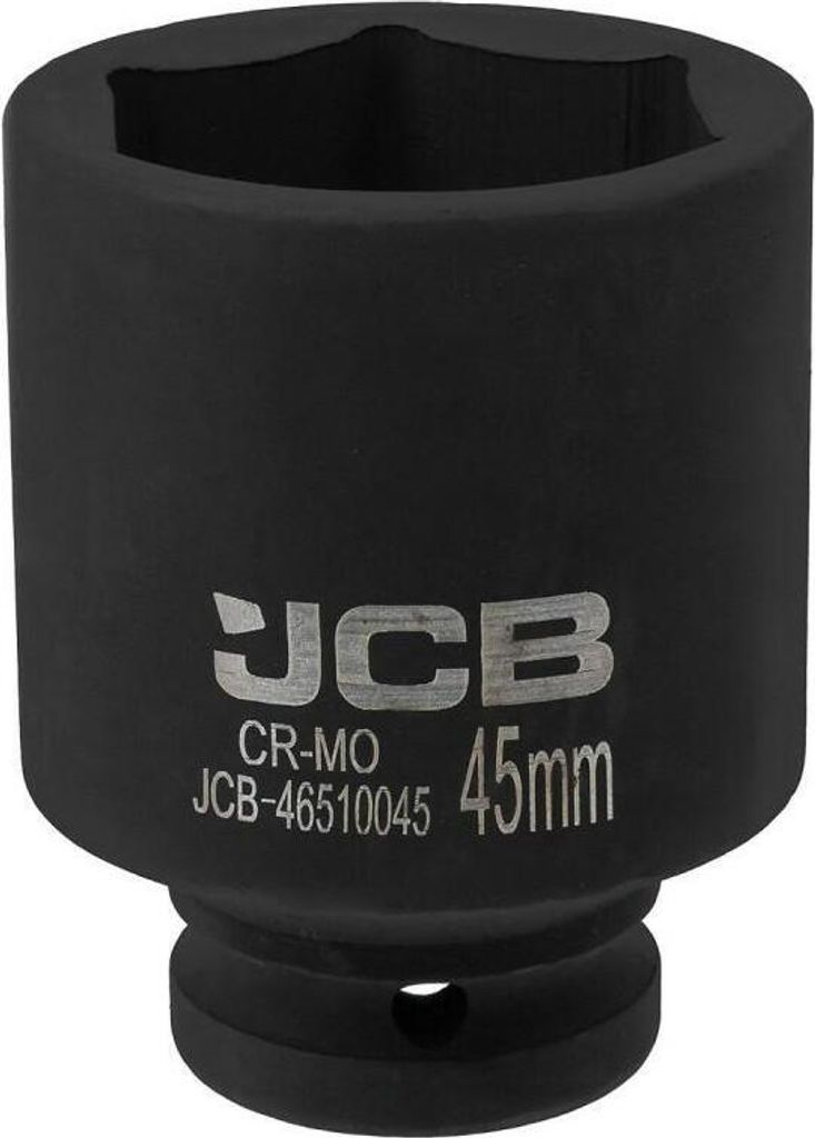 JCB | Steckschlüssel-Einsatz, Sechskant, 45mm, Schlagschrauber Nuss, Kraftnuss