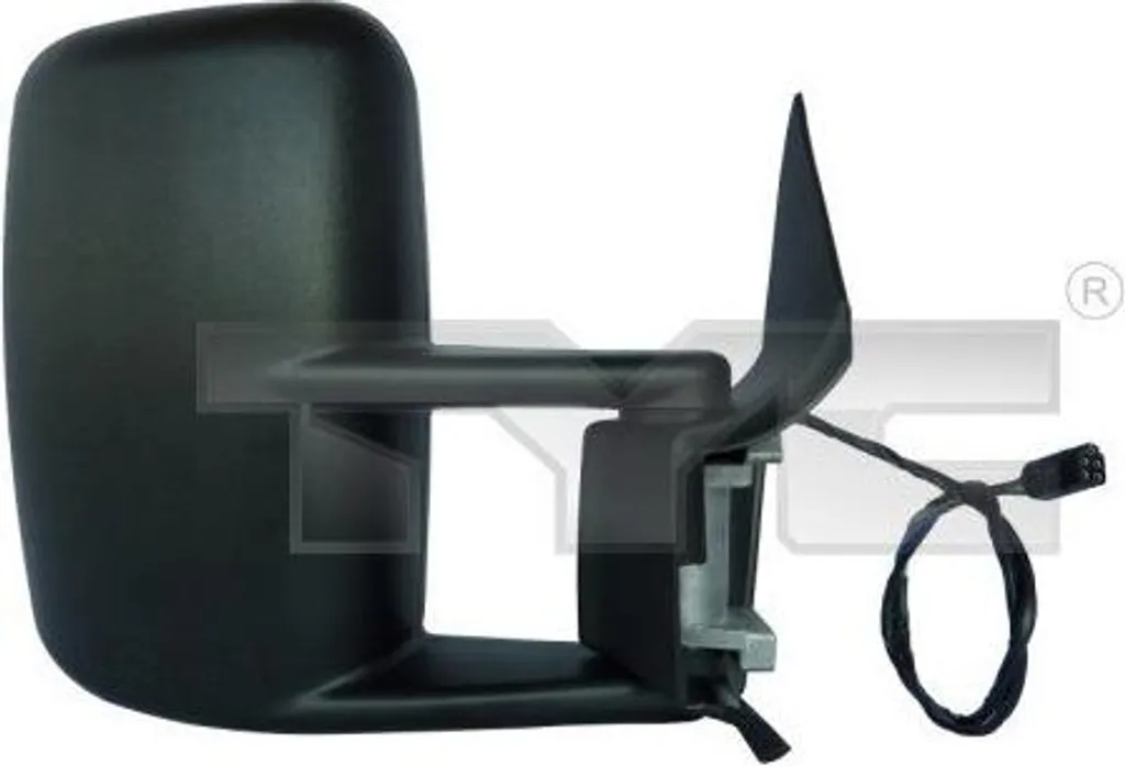 Miroir de rétroviseur complet pour Sprinter TYC 321-0041 Noir Résistant