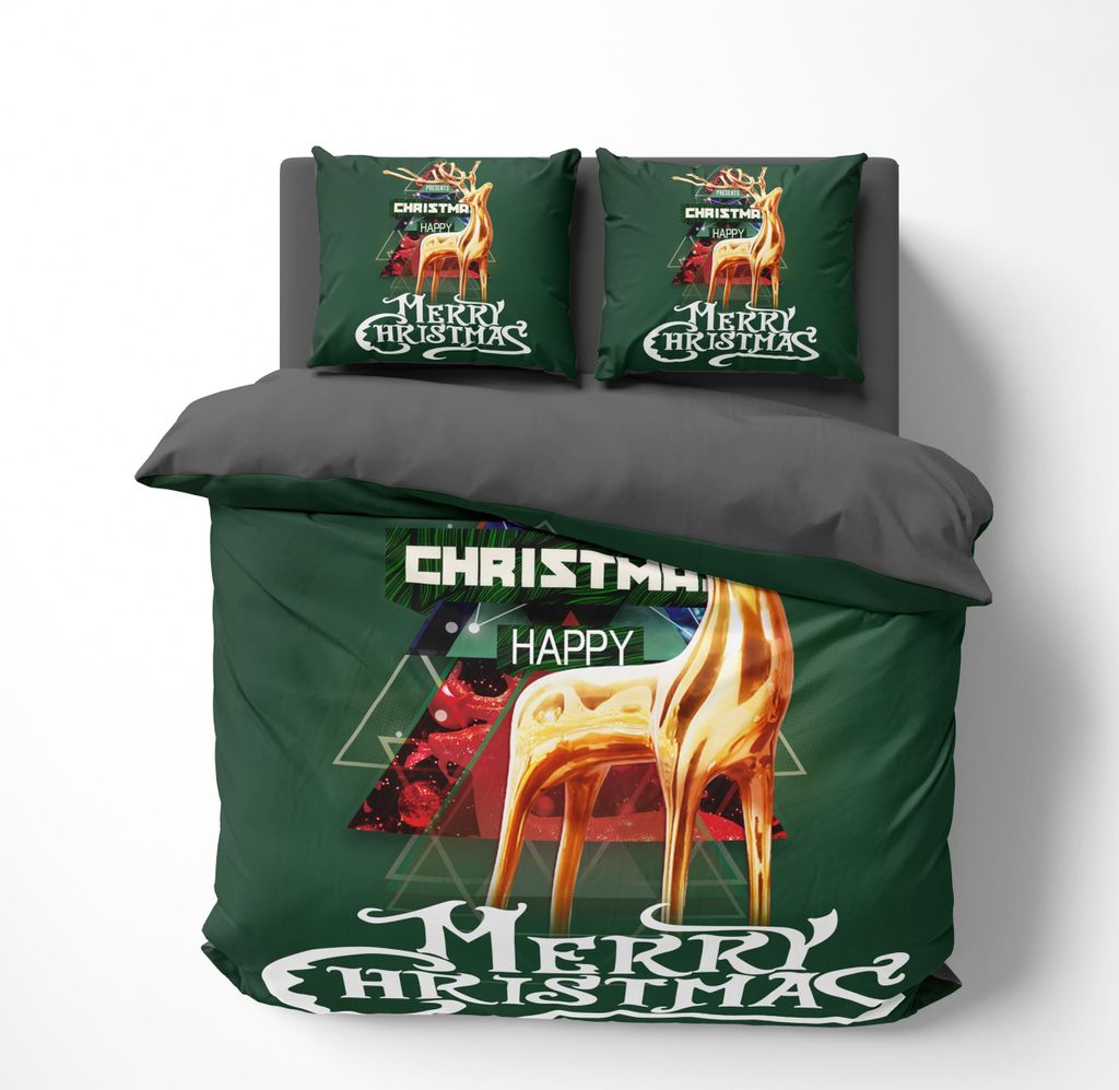 FEBE 3D Bettwäsche Happy Christmas Weihnachten Produktbild 