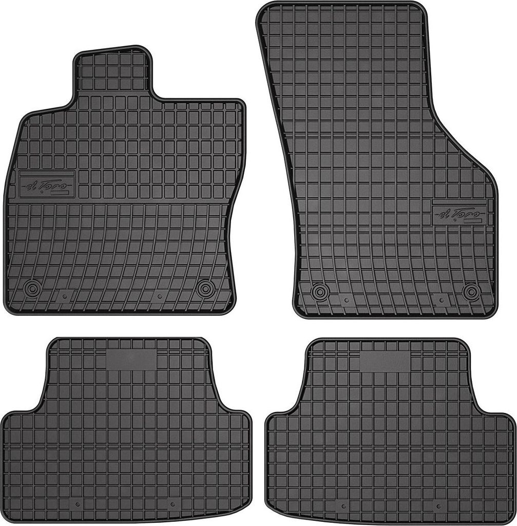 2012-2020 VW Golf dywaniki gumowe czarne 4 szt Zdjęcie produktu 