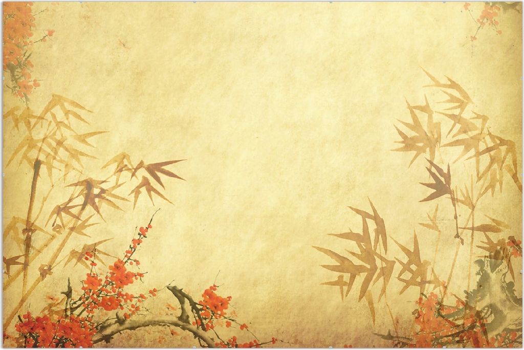 Wallario Wandbild Herbststimmung alter Papyrus mit Herbstmotiven, Größe: 61 x 91,5 cm, Poster mit rahmenlosen Bildhalter