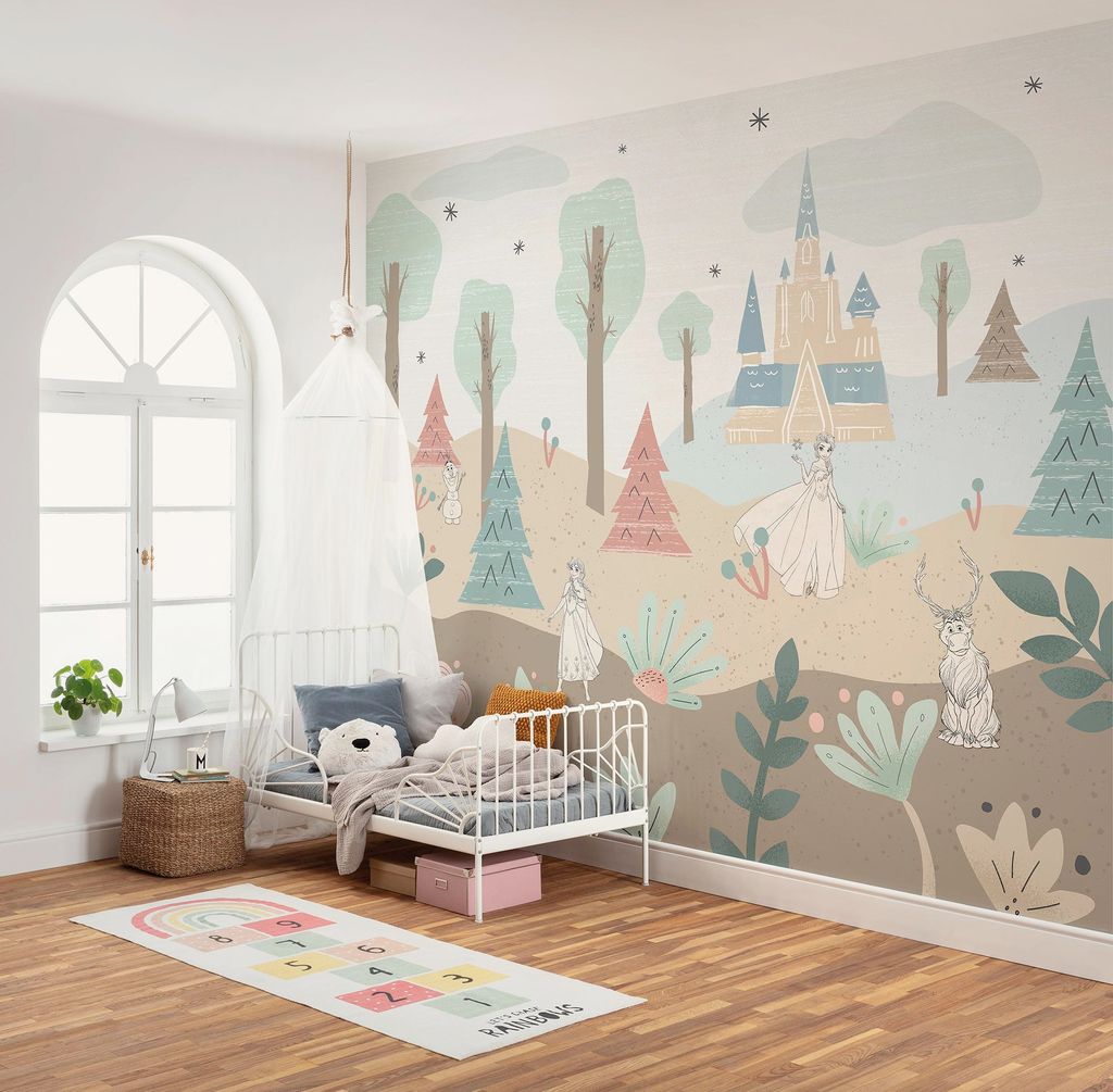 Komar Vlies Fototapete - Disney Frozen Castle Playground - Größe 300 x 250 cm