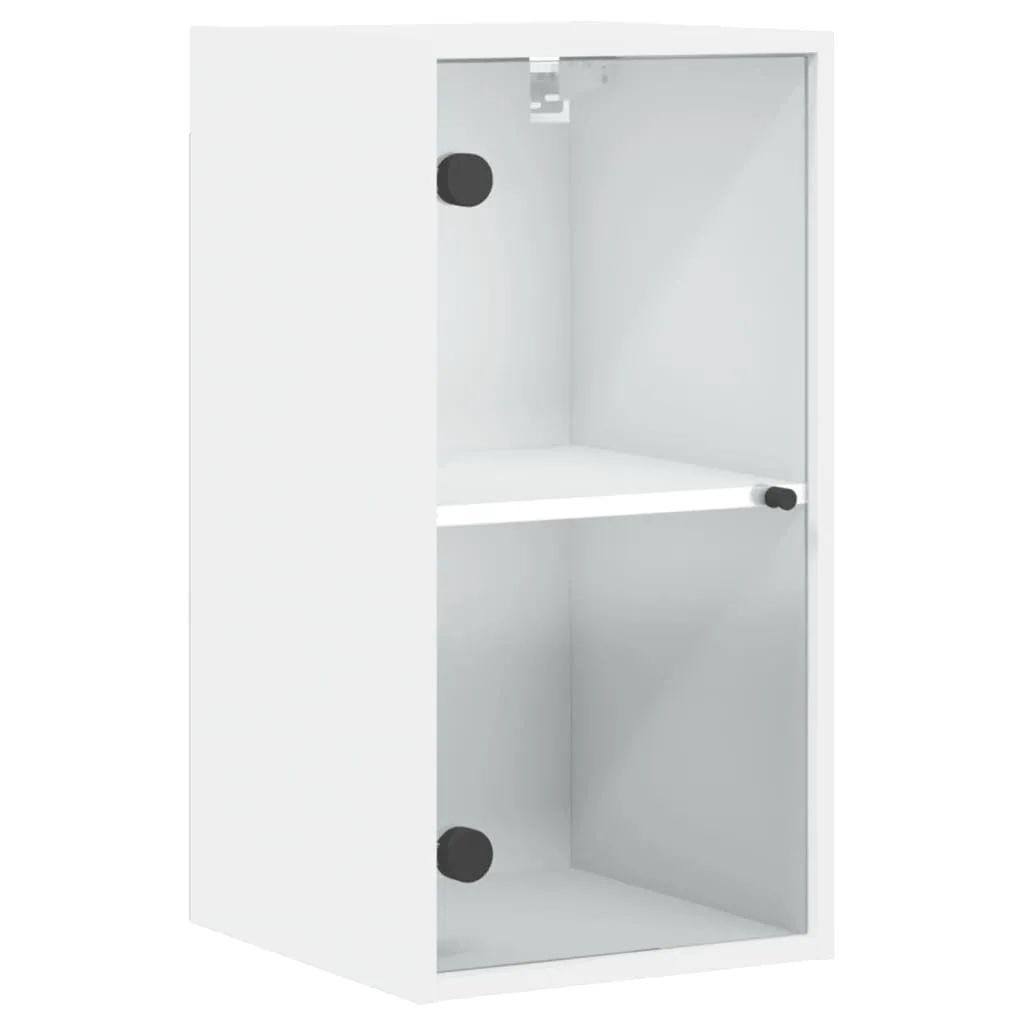 Smart Storage vidaXL Mobile Muro Bianco Vetro 35x37x68,5 cm - Urban Style