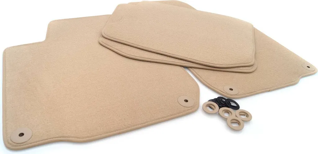 Tappetini Auto per VW Passat B5 3BG Velour Beige - 4 Pezzi Resistenti