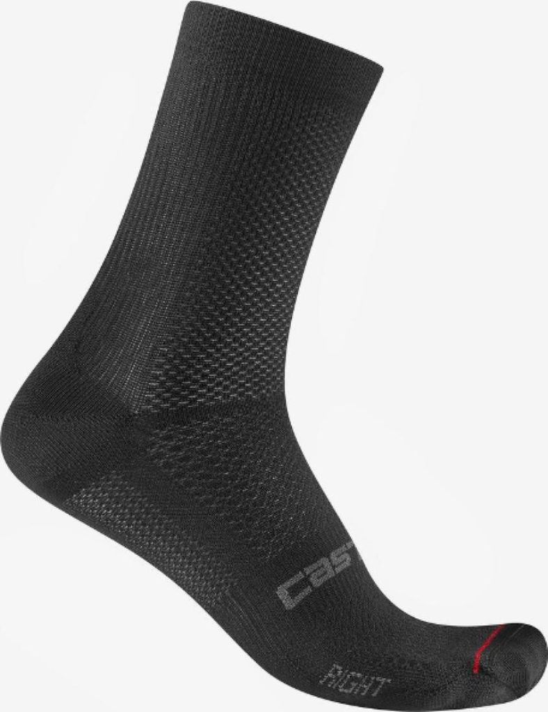 CASTELLI Klassische Fahrradsocken - ESPRESSO 2 - Schwarz S-M