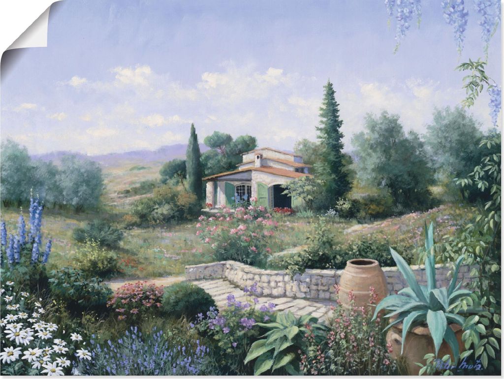 ARTland Poster Italienischer Sommer Größe: 60x45 cm