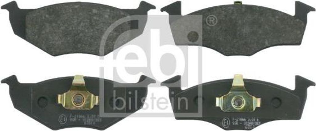 FEBI BILSTEIN 16006 Bremsbelagsatz, Scheibenbremse OE 1H0698151A kompatibel mit Cordoba, Ibiza, Toledo, Golf III, Polo 6V, Vento
