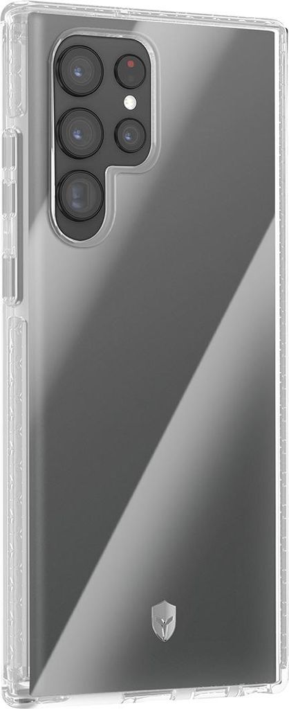 Force Case, Stoßfeste Hülle 3m für Galaxy S22 Ultra 360° Gel Tryax System Case, Transparent