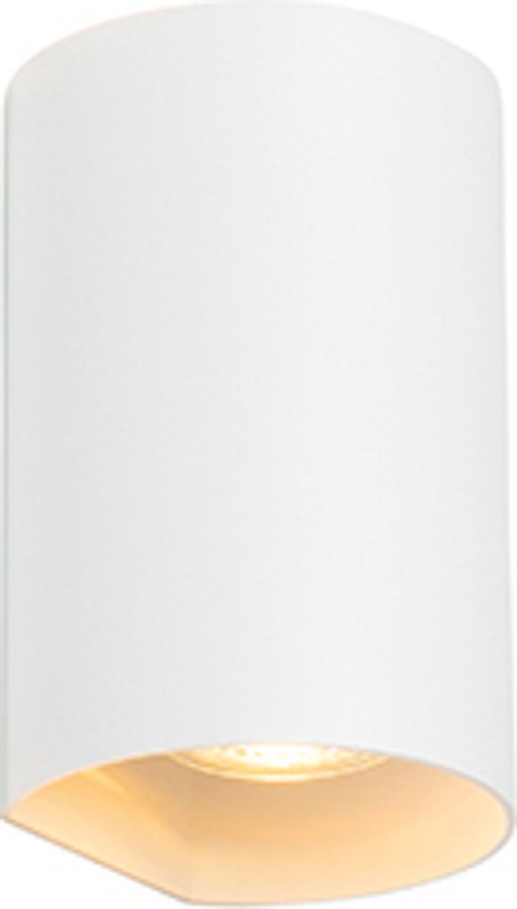 QAZQA - Design Wandleuchte Weiß Rund GU10 50mm - SabbirI Produktbild 