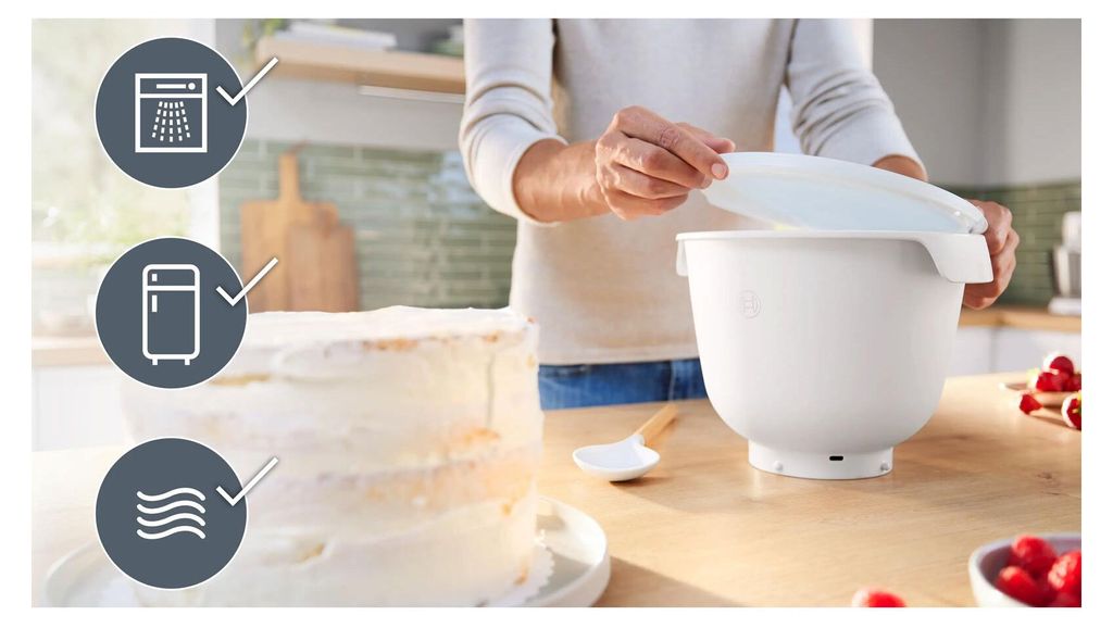 Bosch MUZS6KR, Schüssel, 5,5 l, Weiß, Kunststoff, MUMS6xxx, Produktbild 