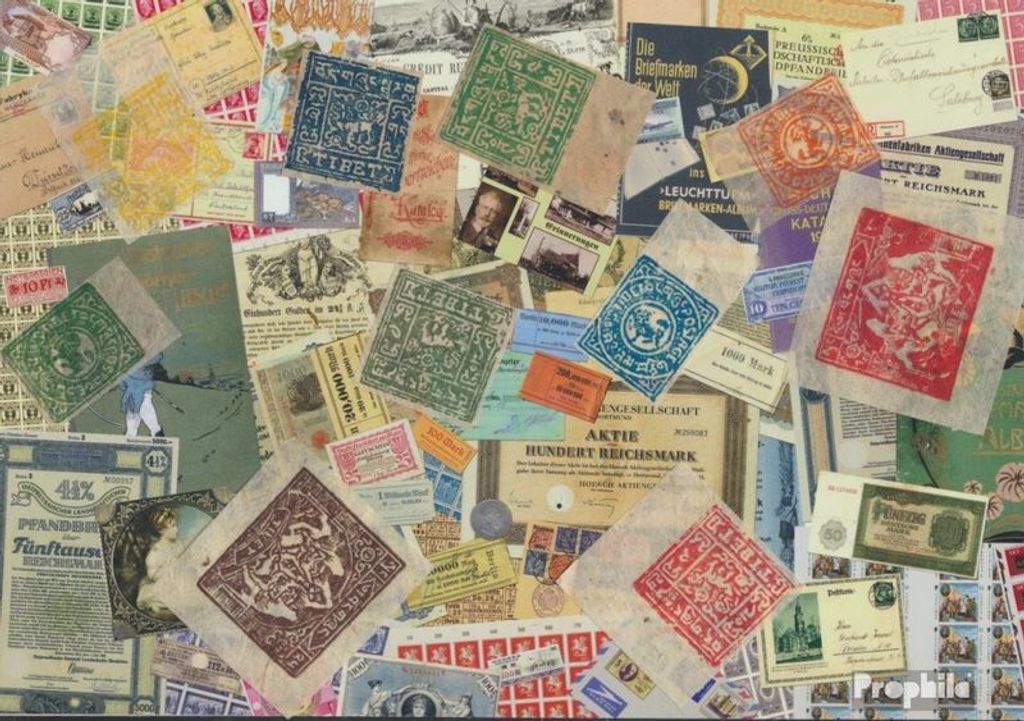 Briefmarken Tibet 10 verschiedene Marken Produktbild 