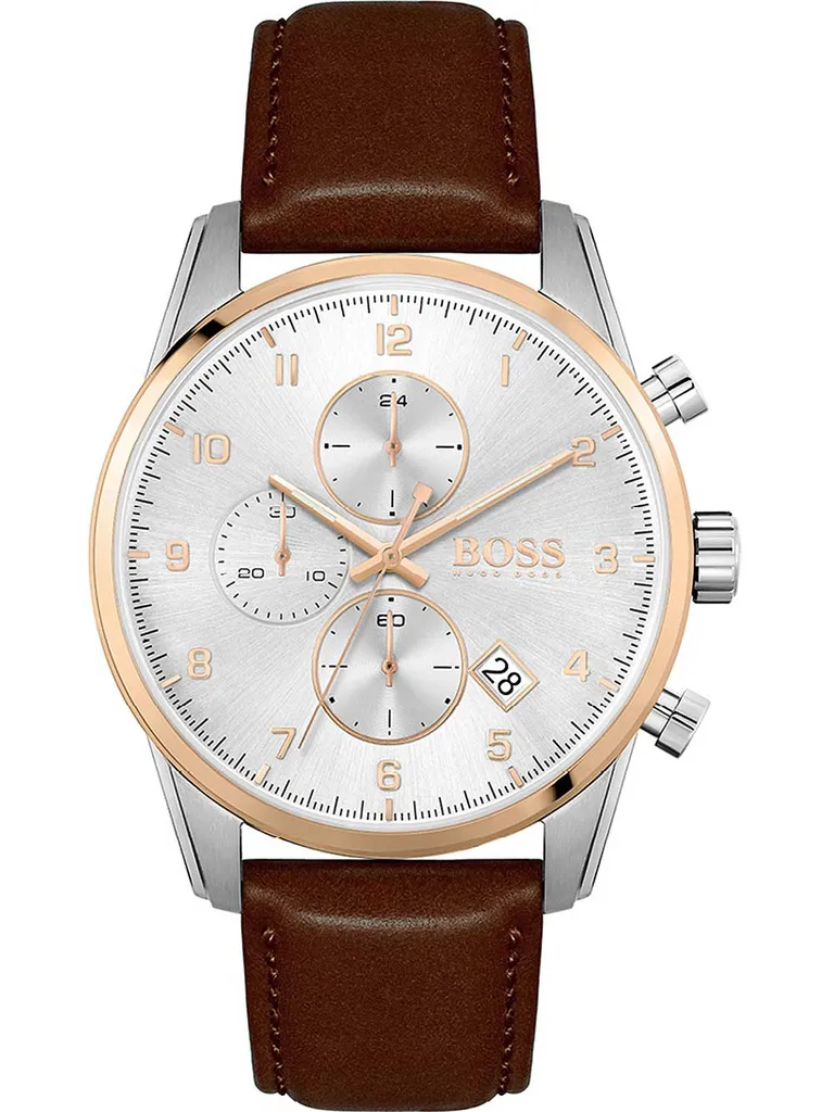 Hugo Boss Skymaster 1513786 - Chronographe Homme Robuste et Élégant