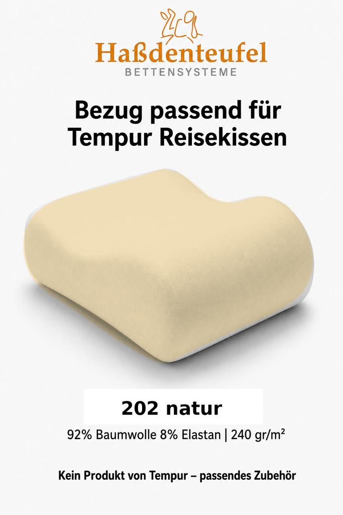 Kissenbezug passend für TEMPUR Reisekissen 25 x 31 x 10/7 Produktbild 