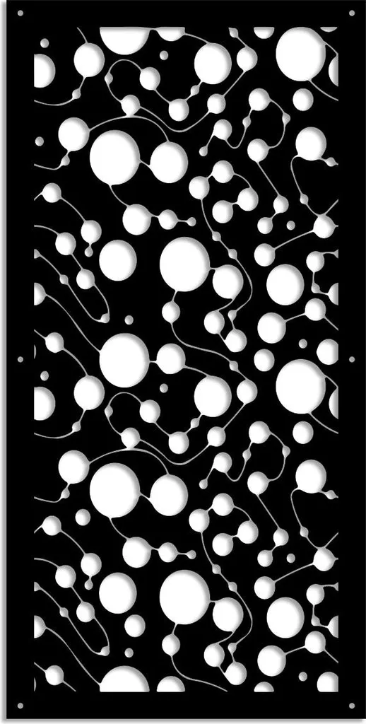 Panneau brise-vue PVC noir 73x148 cm pour stopper vent et vis-à-vis