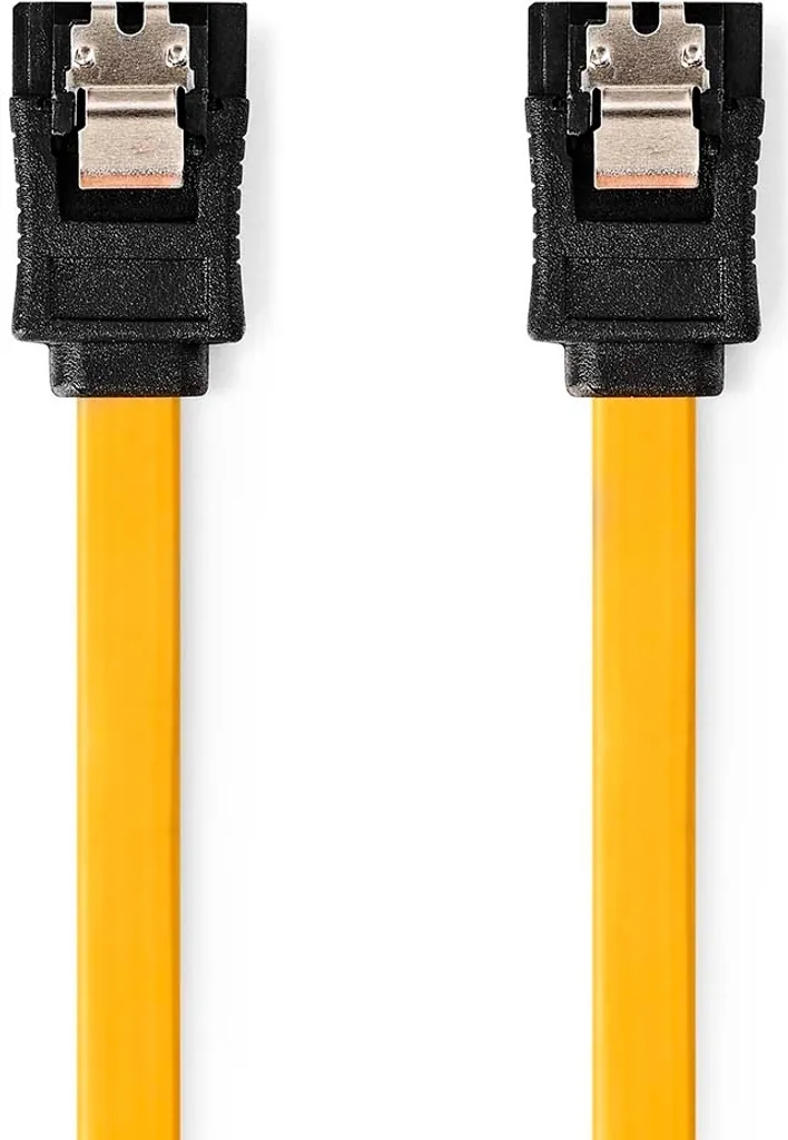 Cavo SATA 6Gbps Nedis CCGB73250YE05 Giallo 0.5m - Connettori 7-pin Driti