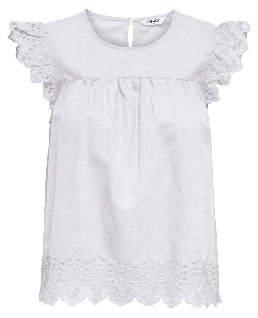 Only Tulom Embossed Woven Top Damen