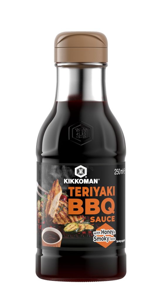 Sos BBQ Teriyaki Kikkoman z miodem i nutą wędzoną, butelka Zdjęcie produktu 