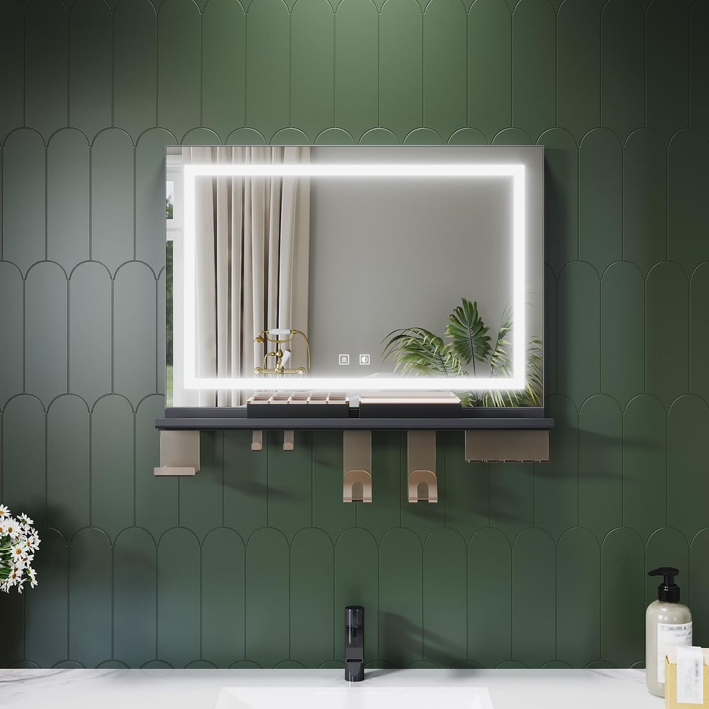 Kúpeľňové zrkadlo SONNI 70 x 50 cm, trojfarebné, Obrázok produktu 
