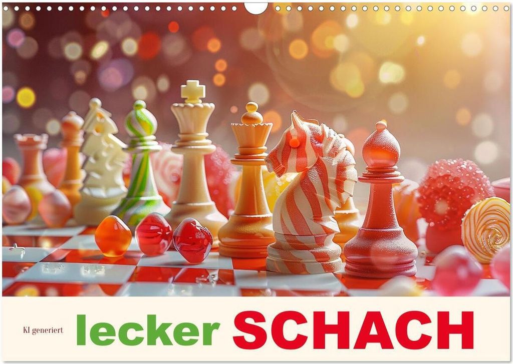 Lecker Schach (Wandkalender 2026 DIN A3 quer), CALVENDO Monatskalender