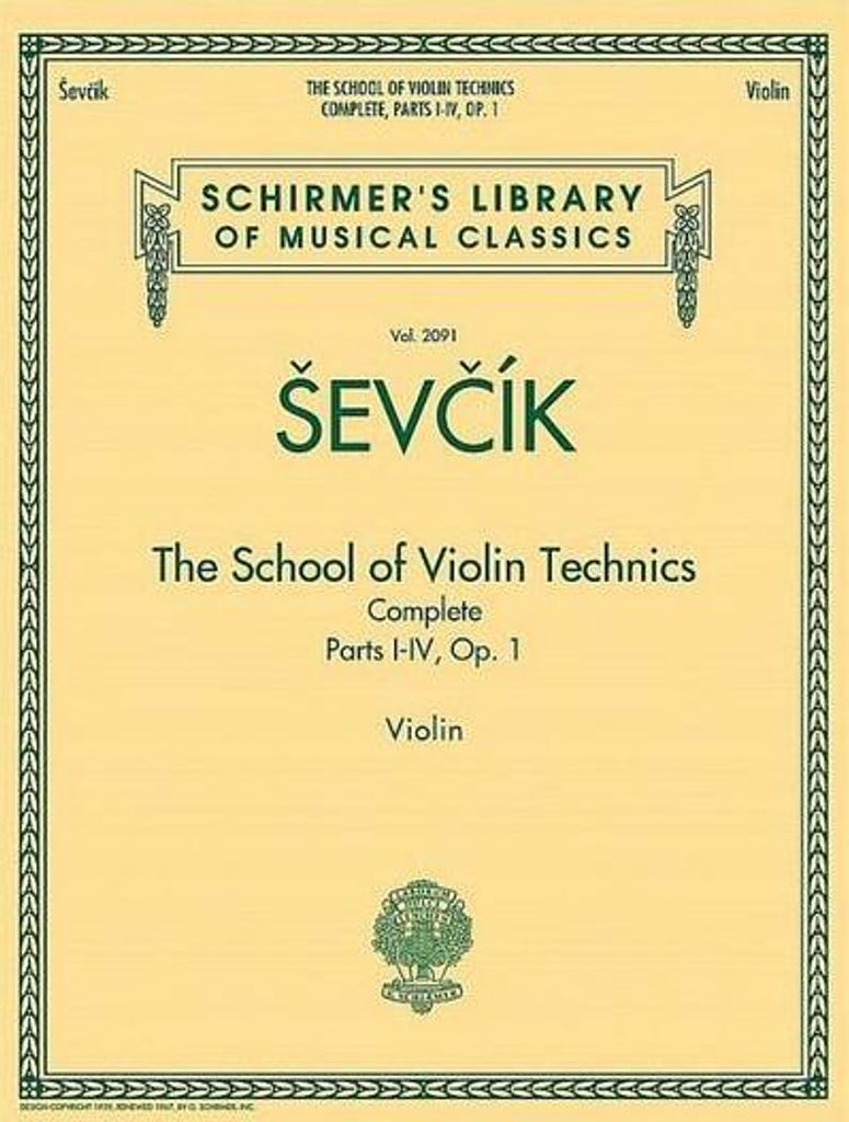 The School of Violin Technics Complete, Op. 1
