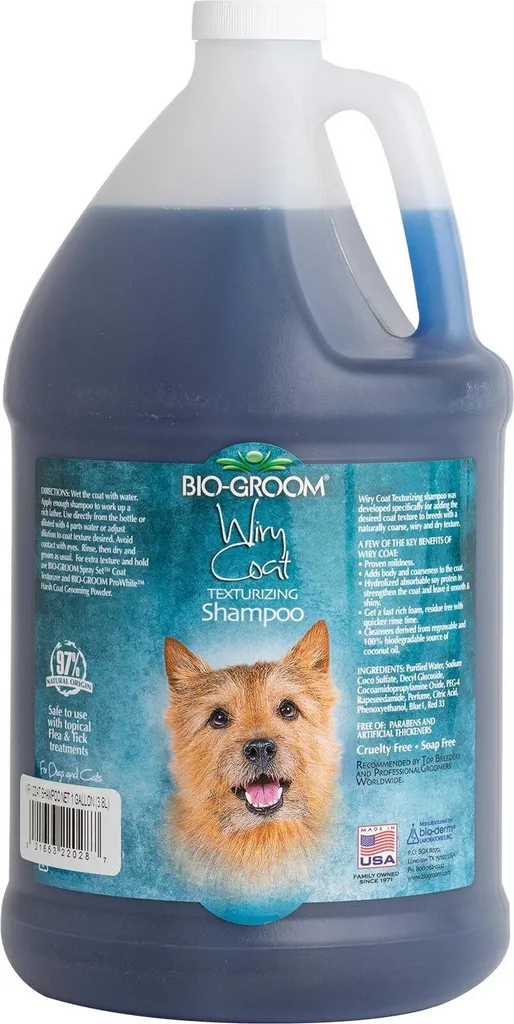 BioGroom Wiry Coat 3,8L | Shampoo Naturale per Cani Pelo Duro