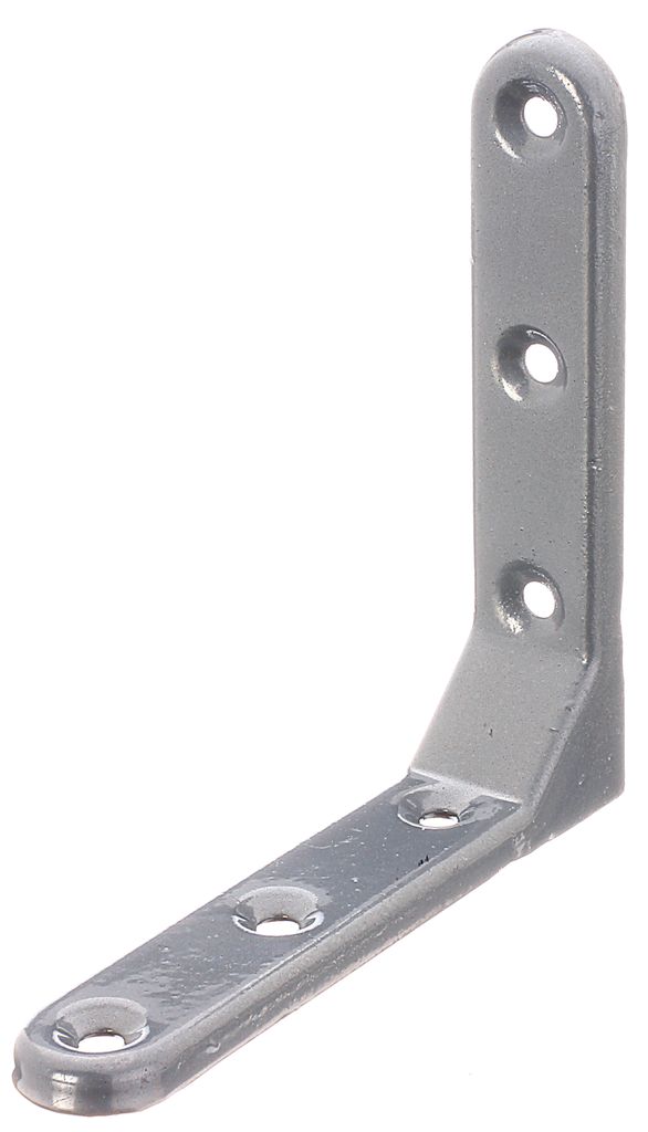 Alberts Zierwinkel | geprägt | aluminiumgrau kunststoffbeschichtet | 103 x 103 x 21 mm | 10er Set