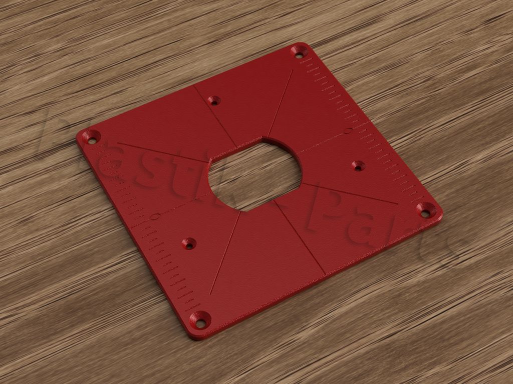 ABS Befestigungsplatte Einlegeplatte für Frästisch EINHELL TE-RO 1255E Oberfräse